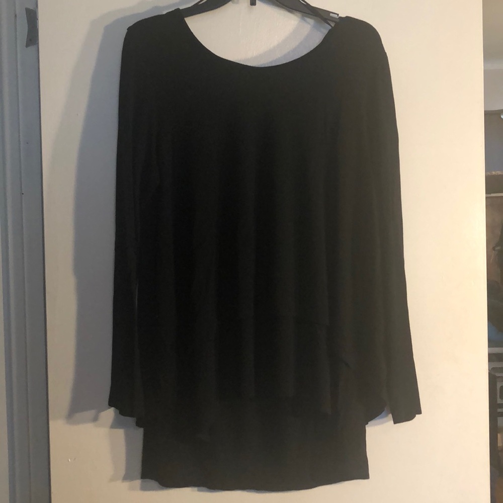 Soft Surroundings black layered top or pullover